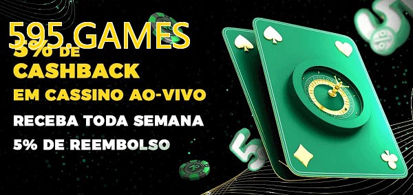 Promoções do cassino ao Vivo 595.GAMES